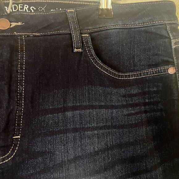 Riders by Lee Midrise Bootcut Dark Blue 18M Premium Stretch Women's Jeans Retro - Picture 7 of 9